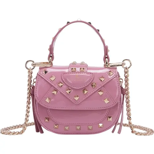 Elegant Leather Handbag , female, Sizes: ONE SIZE - La Carrie - Modalova
