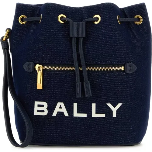 Mini Denim Eimer Tasche Bally - Bally - Modalova