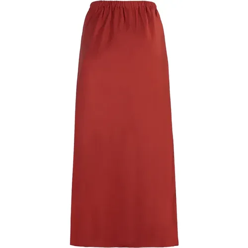 Maxi Skirts, female, , Size: 2XS Flared Linen Skirt Elastic Waistband - Zimmermann - Modalova
