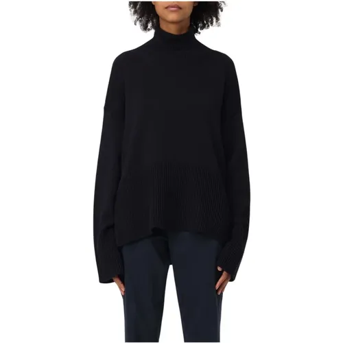 Turtlenecks, female, , Size: S Ribbed Turtleneck Sweater - Dondup - Modalova