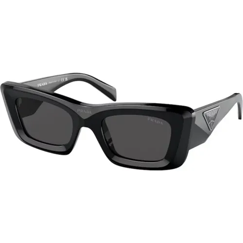 Stylish Sunglasses in Dark Grey , unisex, Sizes: 50 MM - Prada - Modalova