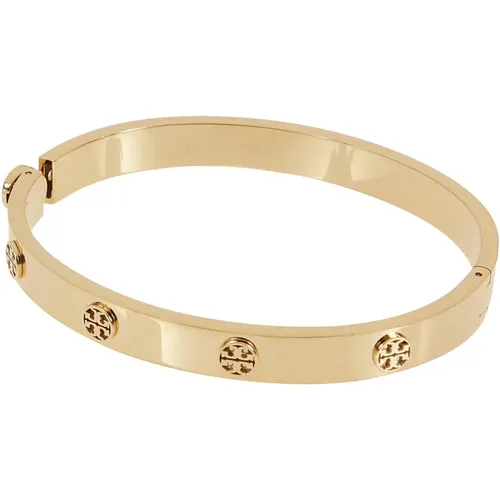 Gold Stud Hinge Bracelet , female, Sizes: XS, S - TORY BURCH - Modalova