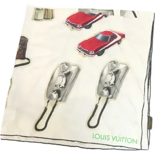 Pre-owned Silk scarves , female, Sizes: ONE SIZE - Louis Vuitton Vintage - Modalova