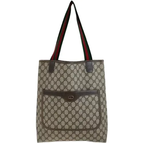 Pre-owned Tote Bags, female, , Size: ONE SIZE Pre-owned Canvas totes - Gucci Vintage - Modalova