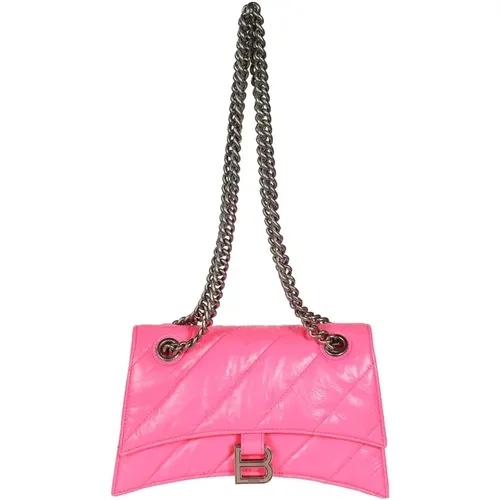 Crush Small Chain Bag , female, Sizes: ONE SIZE - Balenciaga - Modalova