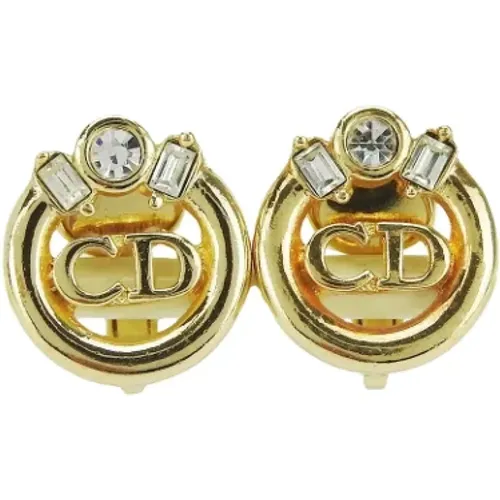 Pre-owned Jewellery, female, , Size: ONE SIZE Pre-owned Metal earrings - Dior Vintage - Modalova