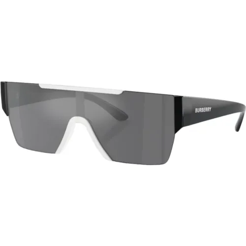 Square Mirrored Sunglasses Grey , male, Sizes: ONE SIZE - Burberry - Modalova