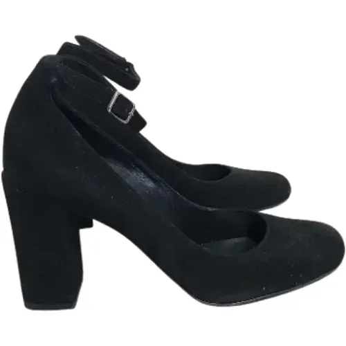 Pre-owned Pumps, female, , Size: 6 US Pre-owned Suede heels - Saint Laurent Vintage - Modalova