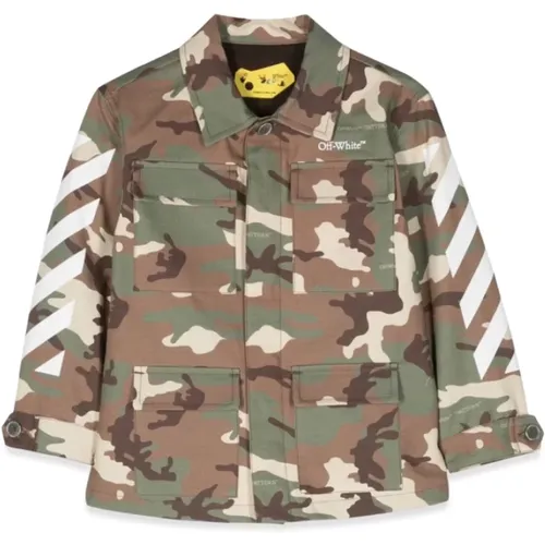 Kinder Camo Jacke Off White - Off White - Modalova