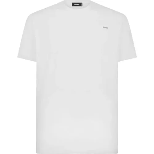 Cool Fit Classic T-Shirt - Weiß , Herren, Größe: S - Dsquared2 - Modalova