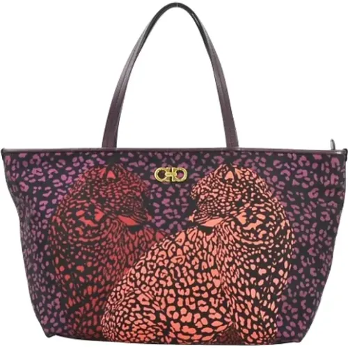 Pre-owned Tote Bags, female, , Size: ONE SIZE Pre-owned Fabric totes - Salvatore Ferragamo Pre-owned - Modalova