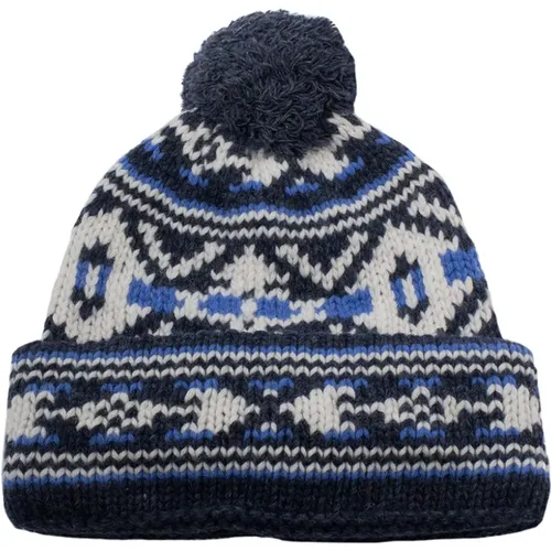 Beanies, male, , Size: ONE SIZE Multicolored Wool Blend Hat - Polo Ralph Lauren - Modalova