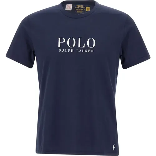 T-Shirts, male, , Size: 2XL Cotton T-shirt with Logo Print - Polo Ralph Lauren - Modalova