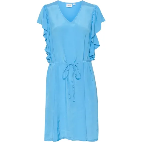 Ruffle Sleeve Dress , female, Sizes: L, M - Saint Tropez - Modalova