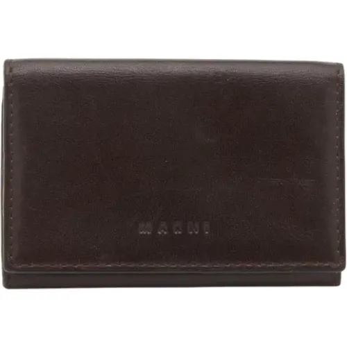 Pre-owned Wallets, female, , Size: ONE SIZE Pre-owned Leather wallets - Marni Pre-owned - Modalova