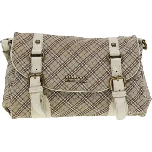 Pre-owned Cross Body Bags, female, , Size: ONE SIZE Pre-owned Canvas shoulder-bags - Burberry Vintage - Modalova