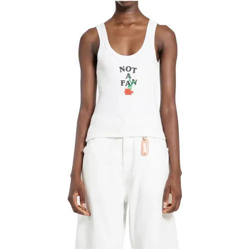 Sleeveless Tops, female, , Size: L Ribbed Scoop Neck Top - Ssheena - Modalova