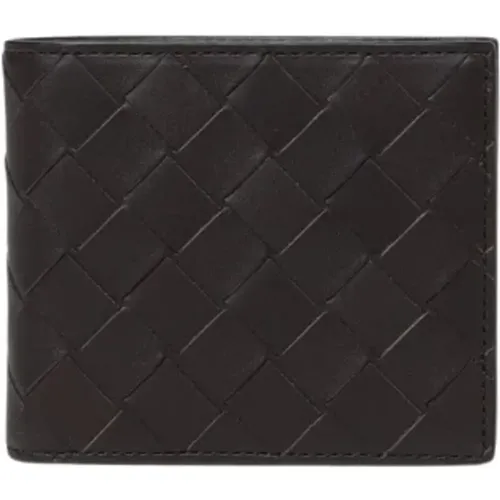 Wallets & Cardholders, male, , Size: ONE SIZE Leather Wallet - Bottega Veneta - Modalova
