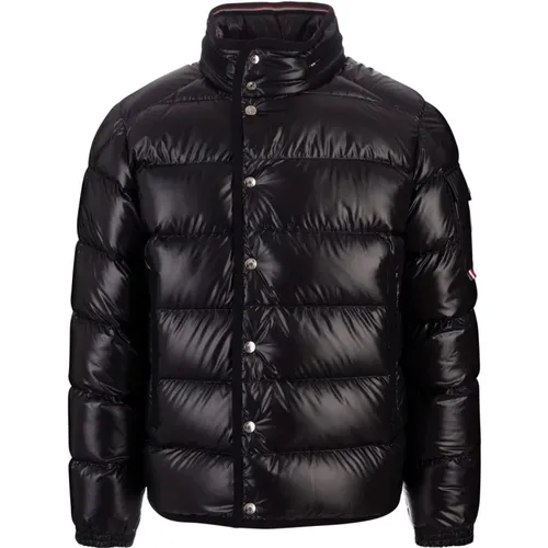 Down Jacket with Wool Trim , male, Sizes: M, L - Moncler - Modalova