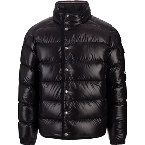 Down Jacket with Wool Trim , male, Sizes: M, L, XL - Moncler - Modalova