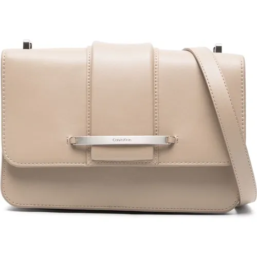 Bar hardware shoulder bag , female, Sizes: ONE SIZE - Calvin Klein - Modalova