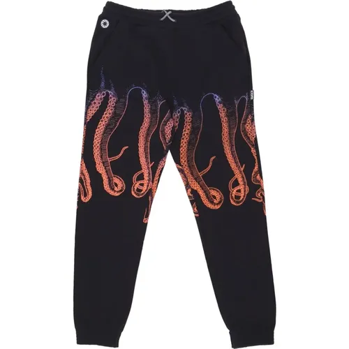 Sweatpants, male, , Size: XS Gradient Sweatpants Fleece Tracksuit - Octopus - Modalova