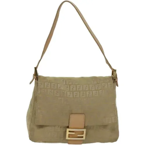 Pre-owned Shoulder Bags, female, , Size: ONE SIZE Pre-owned Canvas fendi-bags - Fendi Vintage - Modalova