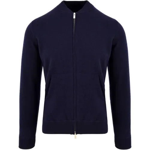 Zip-throughs, male, , Size: 2XL Mens Sweaters - Model Bz1Ml3At Wc12F 890 - Filippo De Laurentiis - Modalova