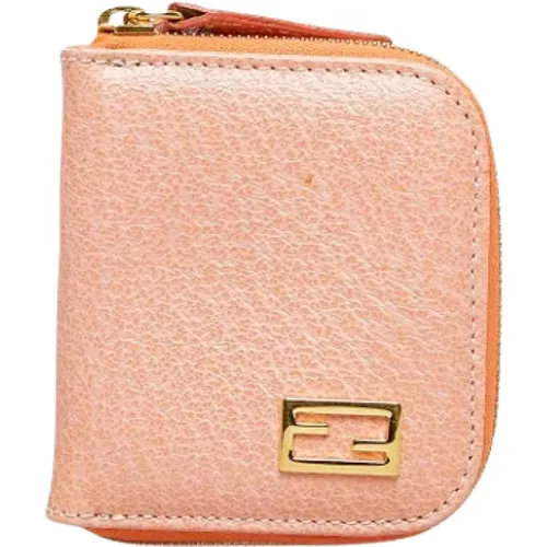 Pre-owned Wallets, female, , Size: ONE SIZE Pre-owned Leather wallets - Fendi Vintage - Modalova