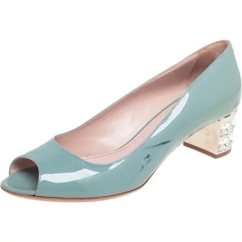 Pre-owned Pumps, female, , Size: 7 1/2 US Pre-owned Leather heels - Miu Miu Pre-owned - Modalova