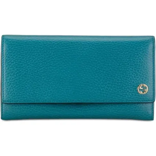 Pre-owned Wallets, female, , Size: ONE SIZE Pre-owned Leather wallets - Gucci Vintage - Modalova