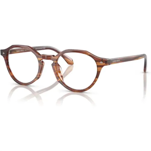 Glasses, unisex, , Size: 47 MM Striped Eyewear Frames AR 7264U - Giorgio Armani - Modalova