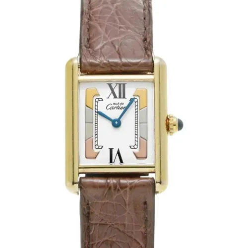 Pre-owned Yellow Gold watches , female, Sizes: ONE SIZE - Cartier Vintage - Modalova