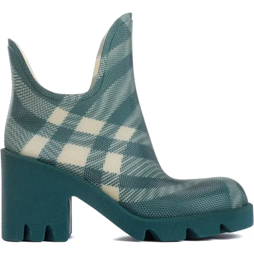 Check Print Ankle Boots , female, Sizes: 5 UK, 4 UK, 6 UK, 2 UK, 3 UK - Burberry - Modalova