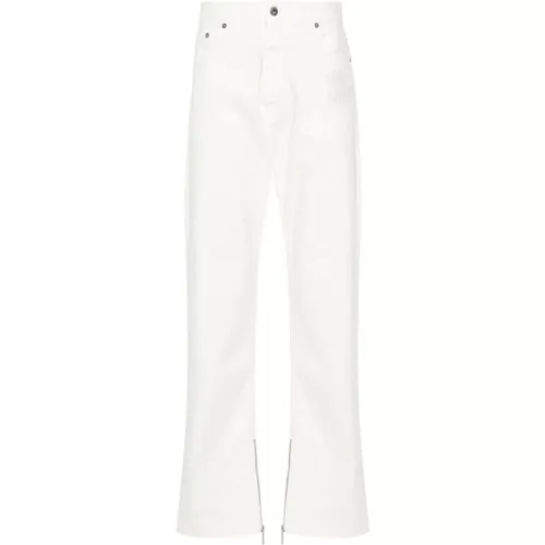 Off , Straight Jeans, male, , Size: W32 Off Jeans - Off White - Modalova