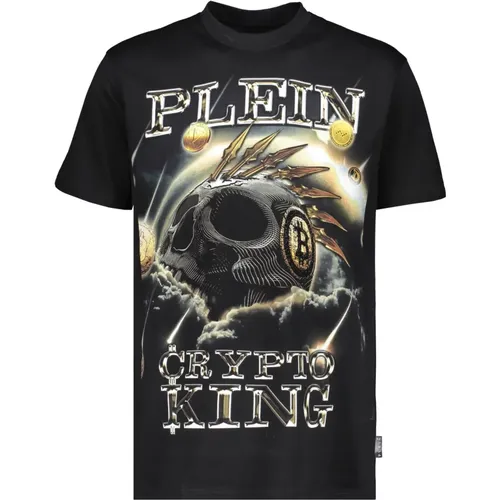 Maxi Print Baumwoll T-Shirt , Herren, Größe: 2XL - Philipp Plein - Modalova