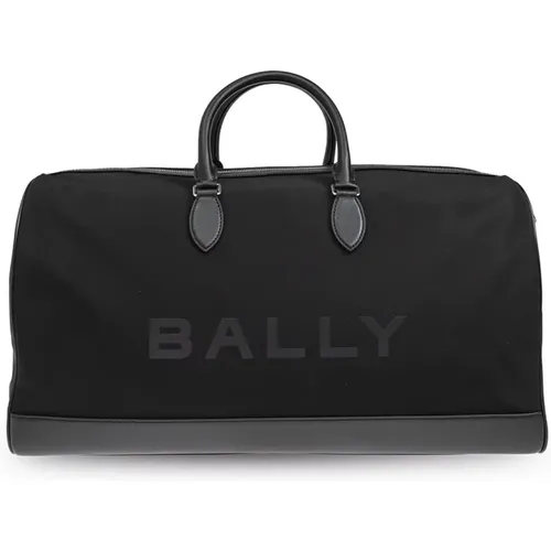 Weekend Bags, male, , Size: ONE SIZE Carry-on bag with printed logo - Bally - Modalova