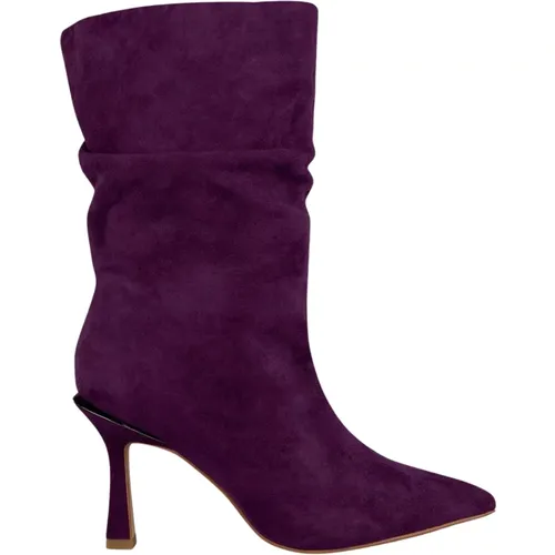 Pointed Toe Leather Ankle Boots , female, Sizes: 2 UK, 7 UK, 6 UK, 8 UK, 5 UK, 4 UK - Alma en Pena - Modalova
