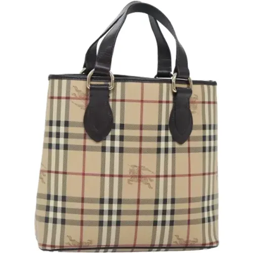 Pre-owned Tote Bags, female, , Size: ONE SIZE Pre-owned Leather handbags - Burberry Vintage - Modalova