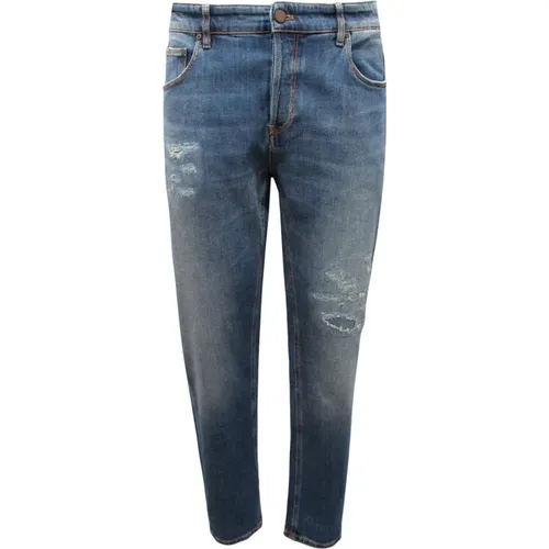Slim-fit Jeans, male, , Size: W35 Reggae Tape Trousers - Pt01 - Modalova