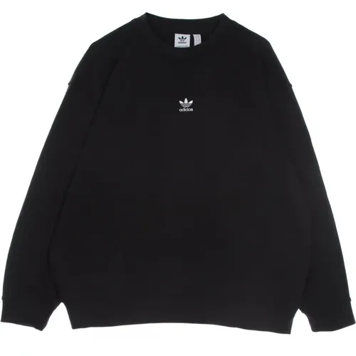 Schwarzer Crewneck Sweatshirt Loungewear Essential - Adidas - Modalova