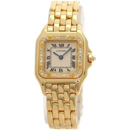 Pre-owned Watches, female, , Size: ONE SIZE Pre-owned Gold watches - Cartier Vintage - Modalova