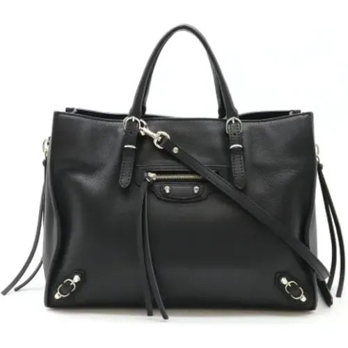 Pre-owned Tote Bags, female, , Size: ONE SIZE Pre-owned Leather handbags - Balenciaga Vintage - Modalova