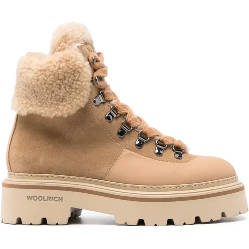 Tan Tan High Logger Gum , Damen, Größe: 36 EU - Woolrich - Modalova