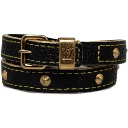 Pre-owned Jewellery, female, , Size: ONE SIZE Pre-owned Leather bracelets - Louis Vuitton Vintage - Modalova