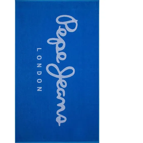 Blauer Strandhandtuch mit Logoaufdruck - Pepe Jeans - Modalova