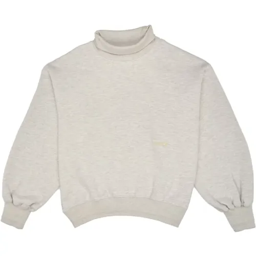 Grauer Baumwollmischung Rollkragen Sweatshirt - Autry - Modalova