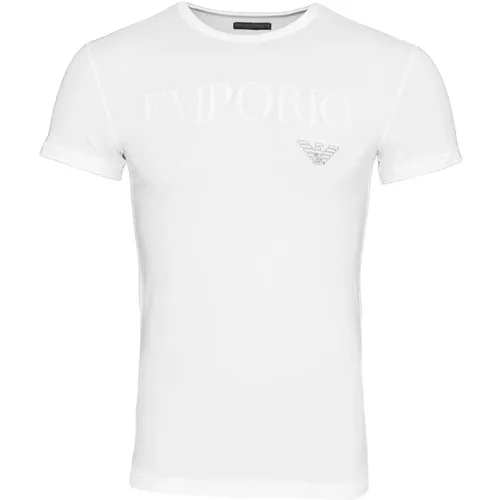 Basic R-Neck T-Shirt Shortsleeve , Herren, Größe: XL - Emporio Armani - Modalova