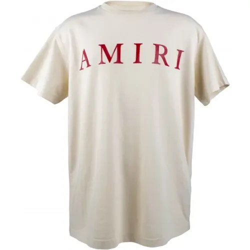 Logo Print Baumwoll T-Shirt Amiri - Amiri - Modalova