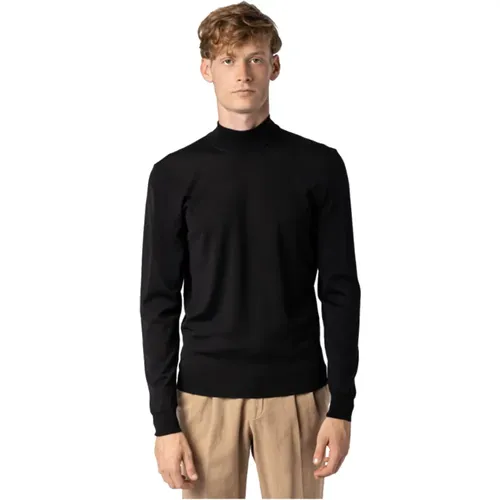 Schwarzer Wollrollkragenpullover , Herren, Größe: 2XL - Drumohr - Modalova